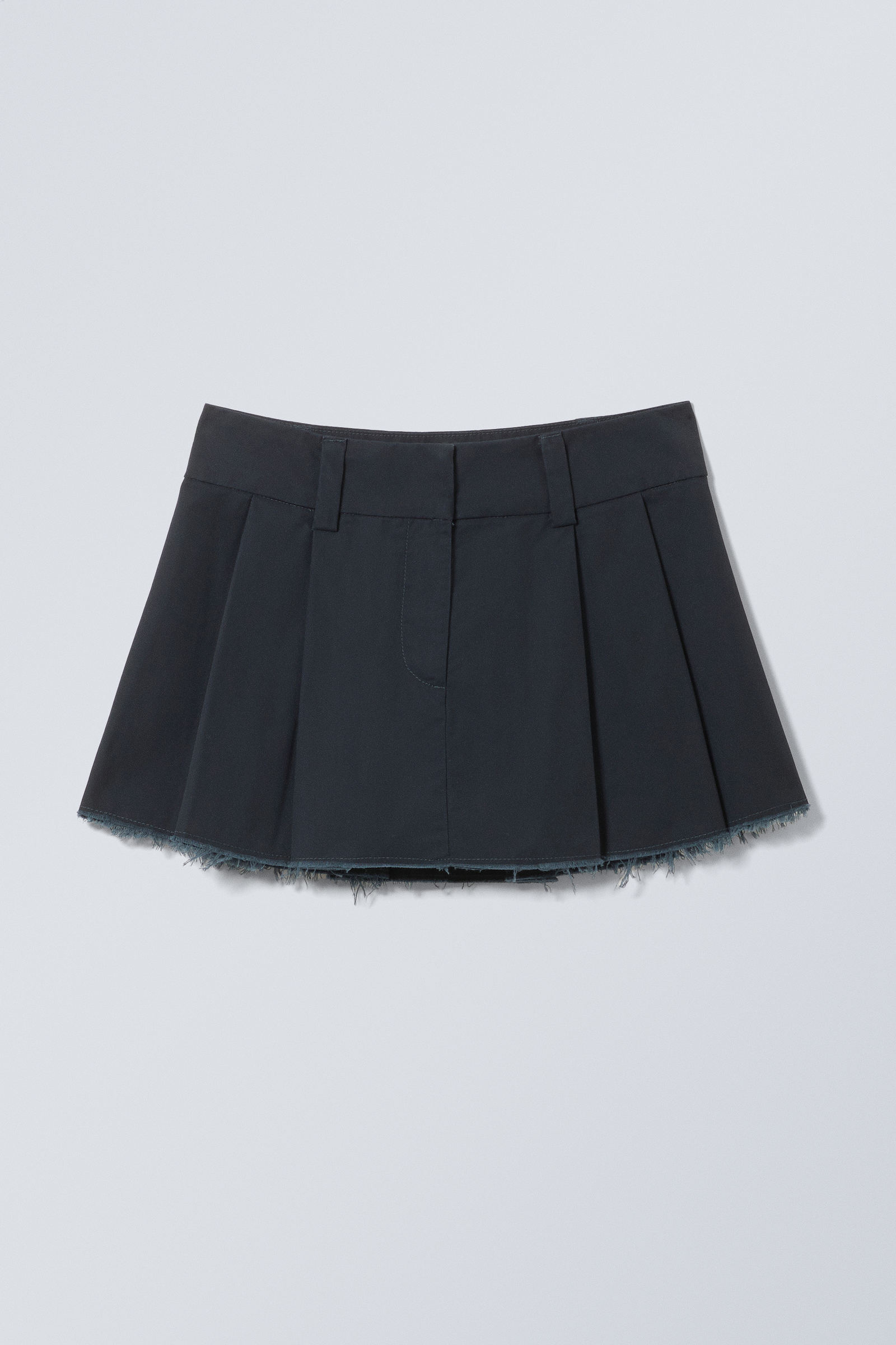 mini pleat skirt - Dark Blue | Weekday WW