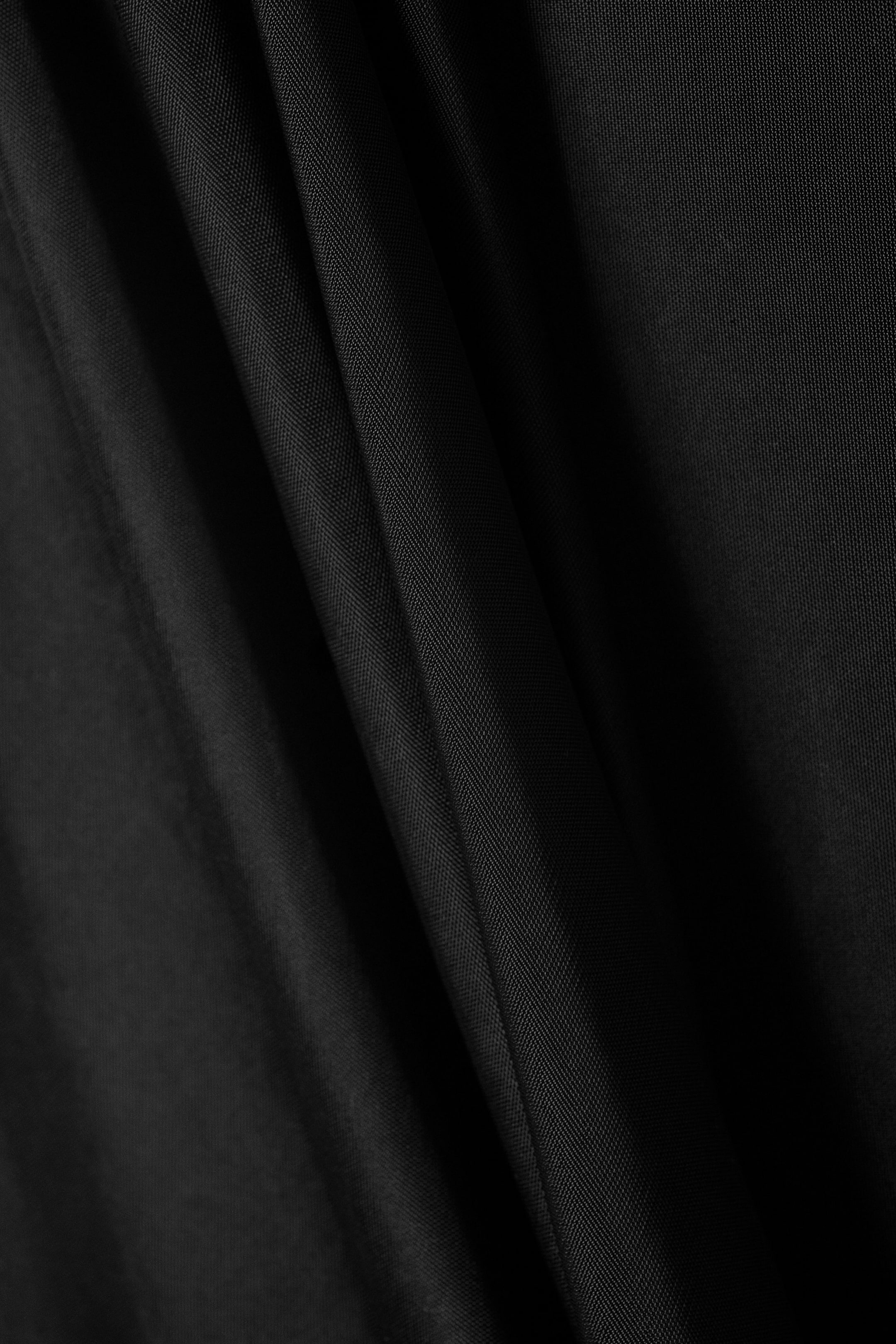 Black - Sleeveless Draped Maxi Dress - 2