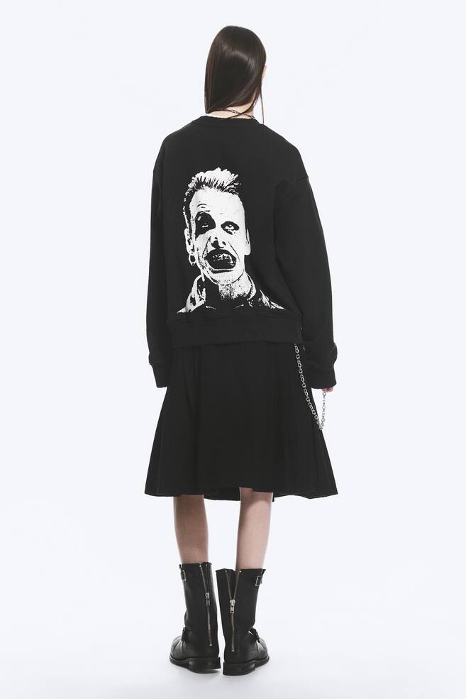 Yungblud - Bedrucktes Oversize-Sweatshirt-Off-black - 3