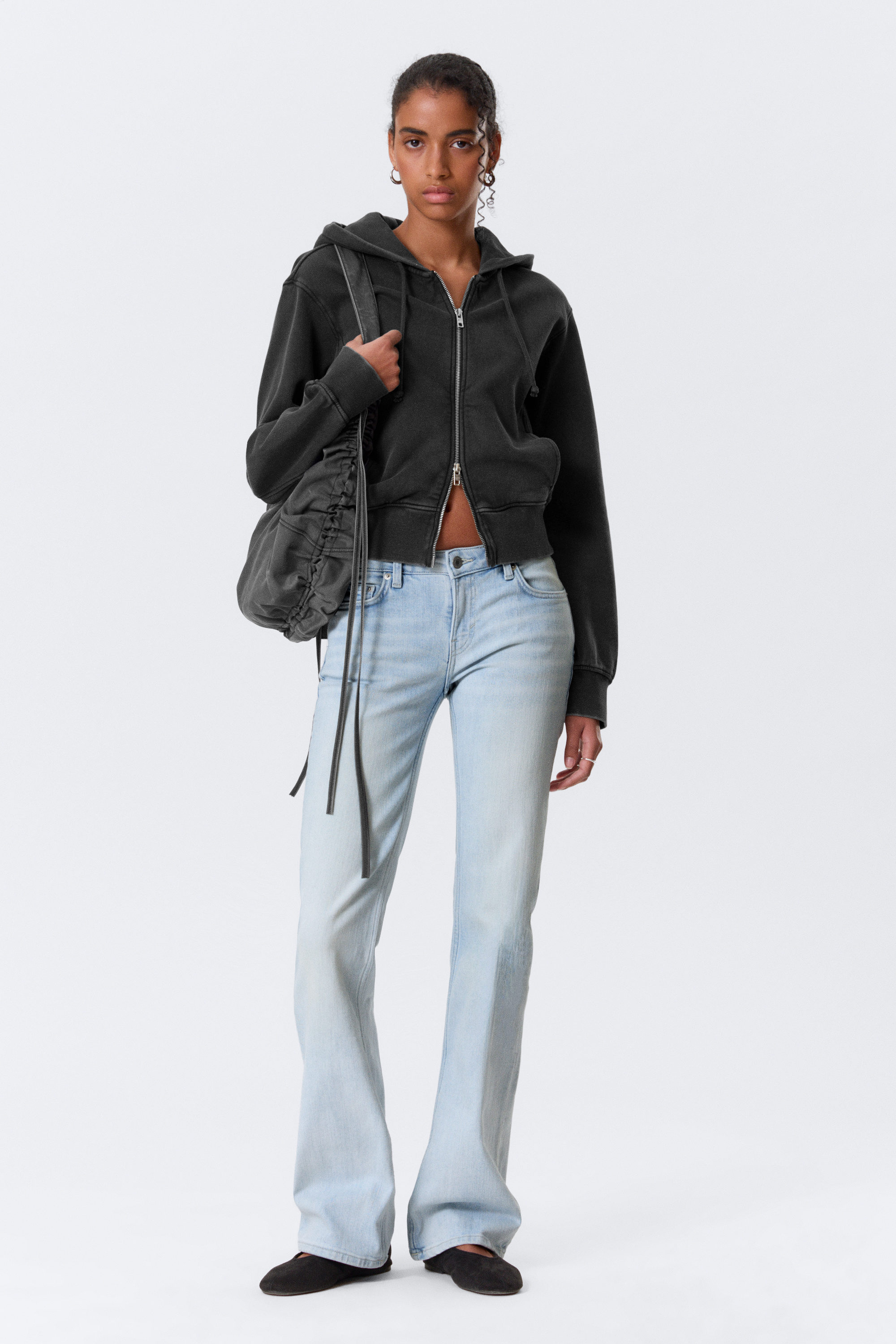 luna low rise skinny bootcut jeans - Fluid Blue - Light Blue
