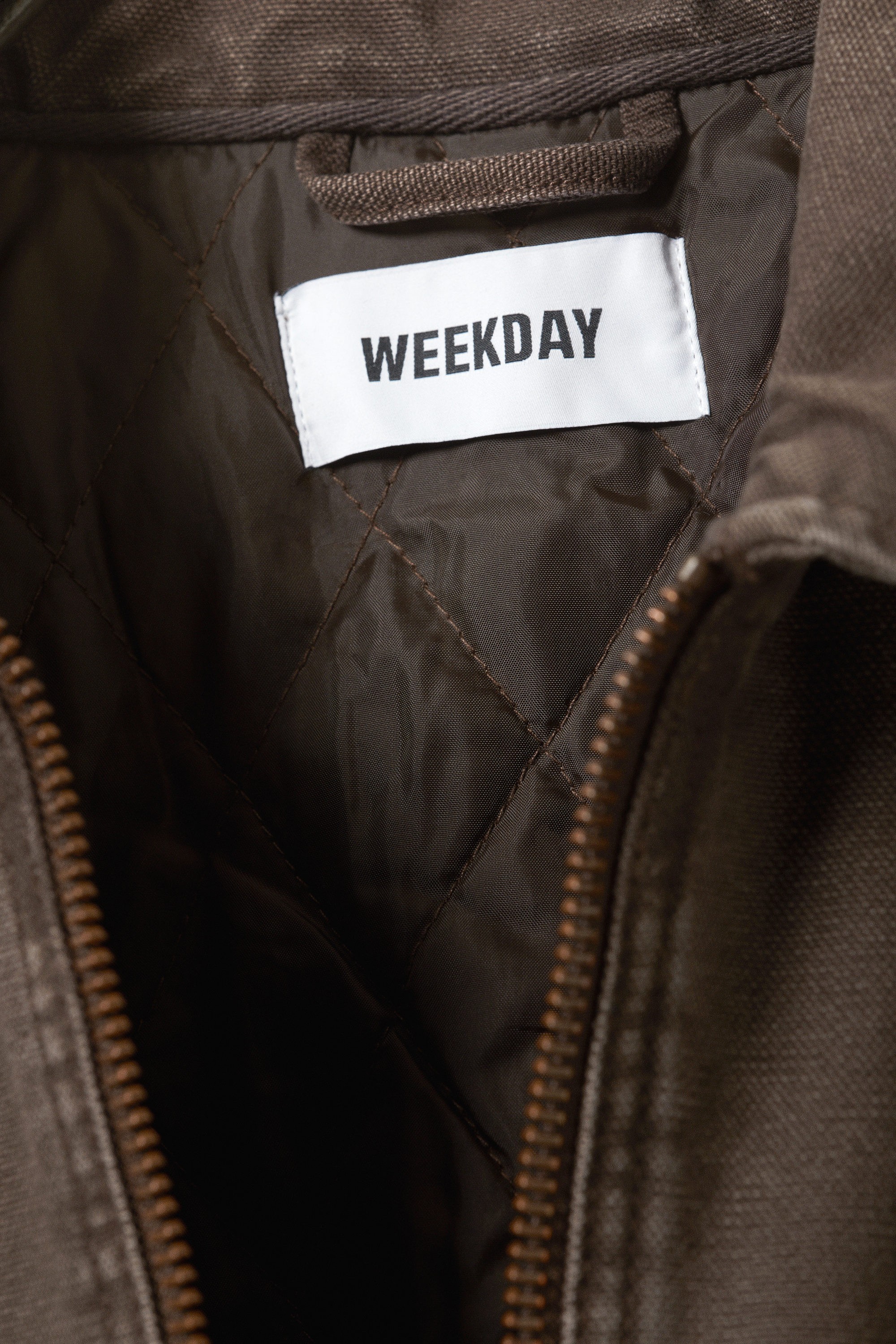 Washed Dark Brown - Relaxed Washed Utility Jacket - 2