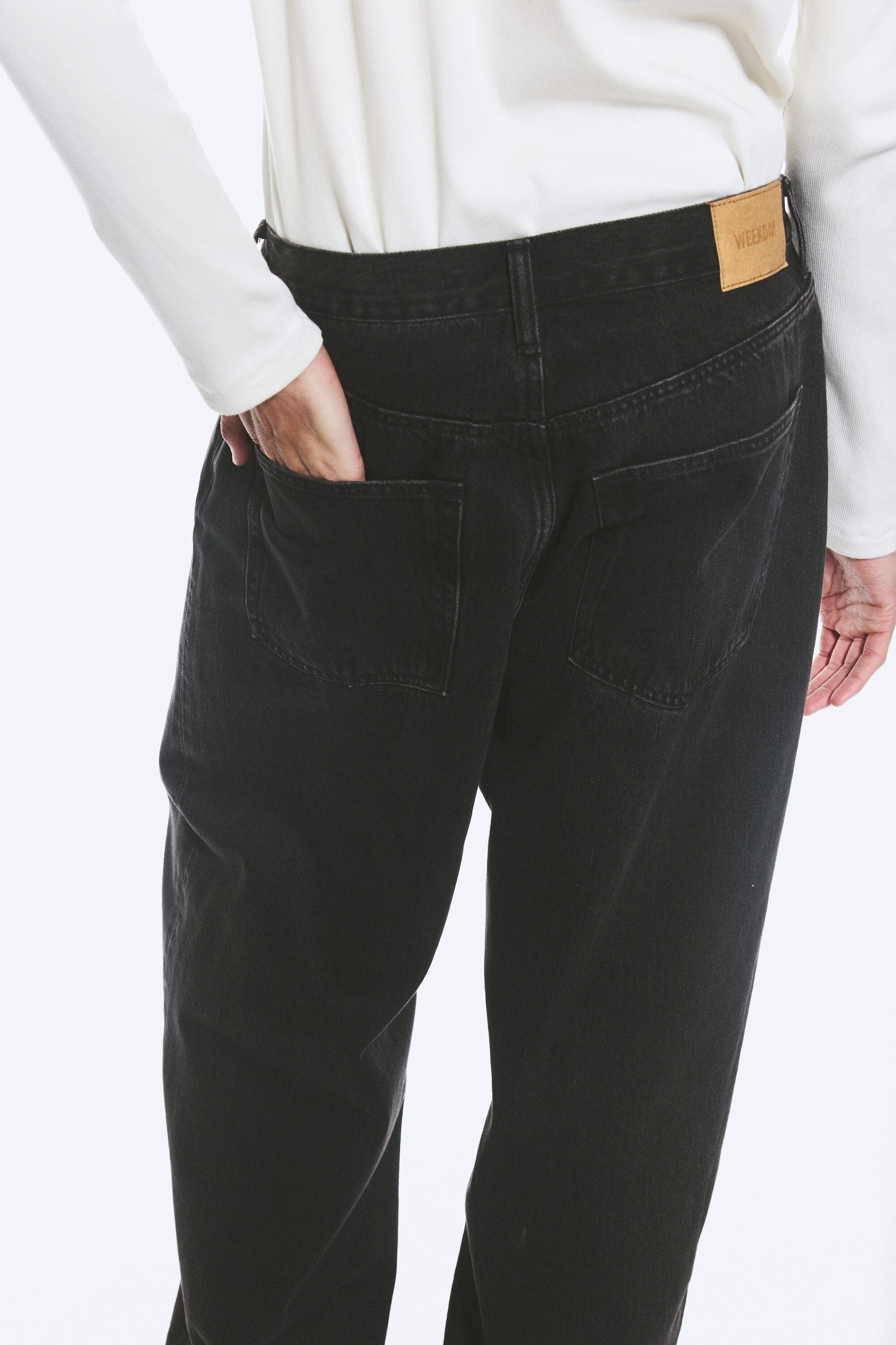 Tuned Black - Black - Astro Mid Rise Loose Baggy Unisex Jeans - 5