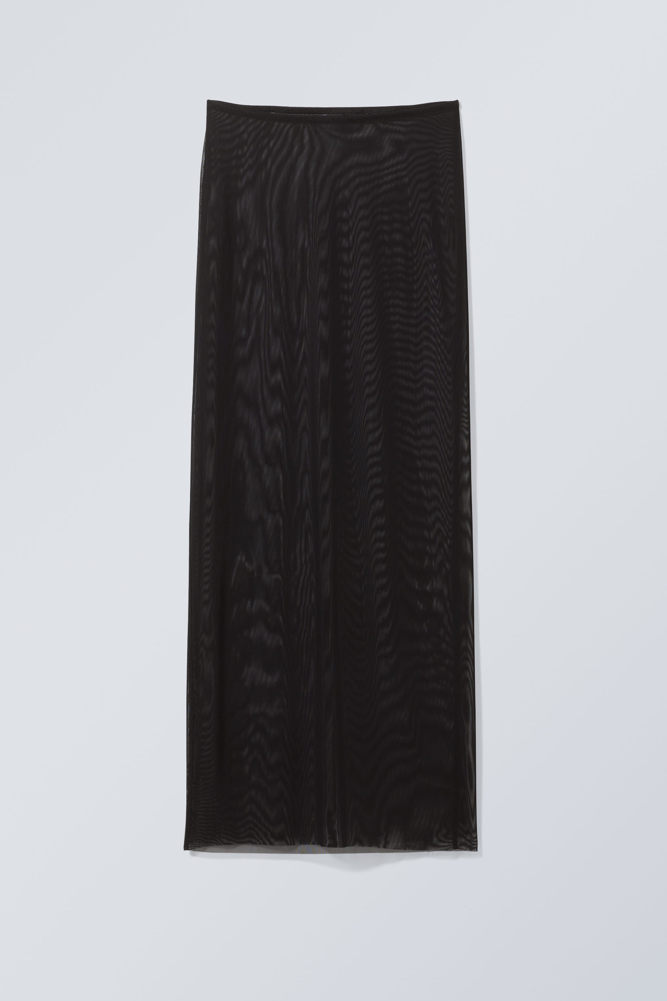 Zwart - Maxirok in mesh - 0