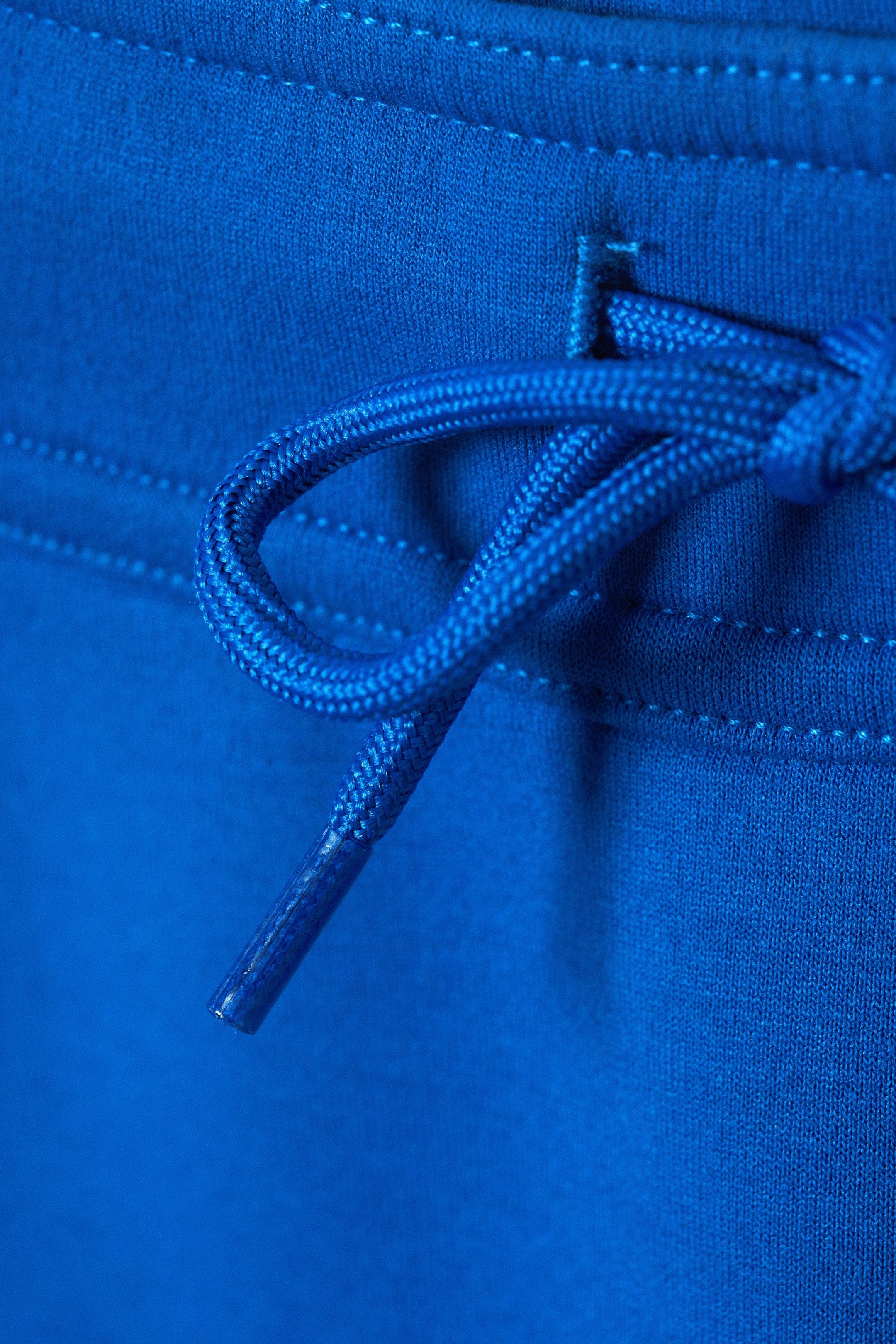 Bright Blue - Loose Fit Scuba Shorts - 2