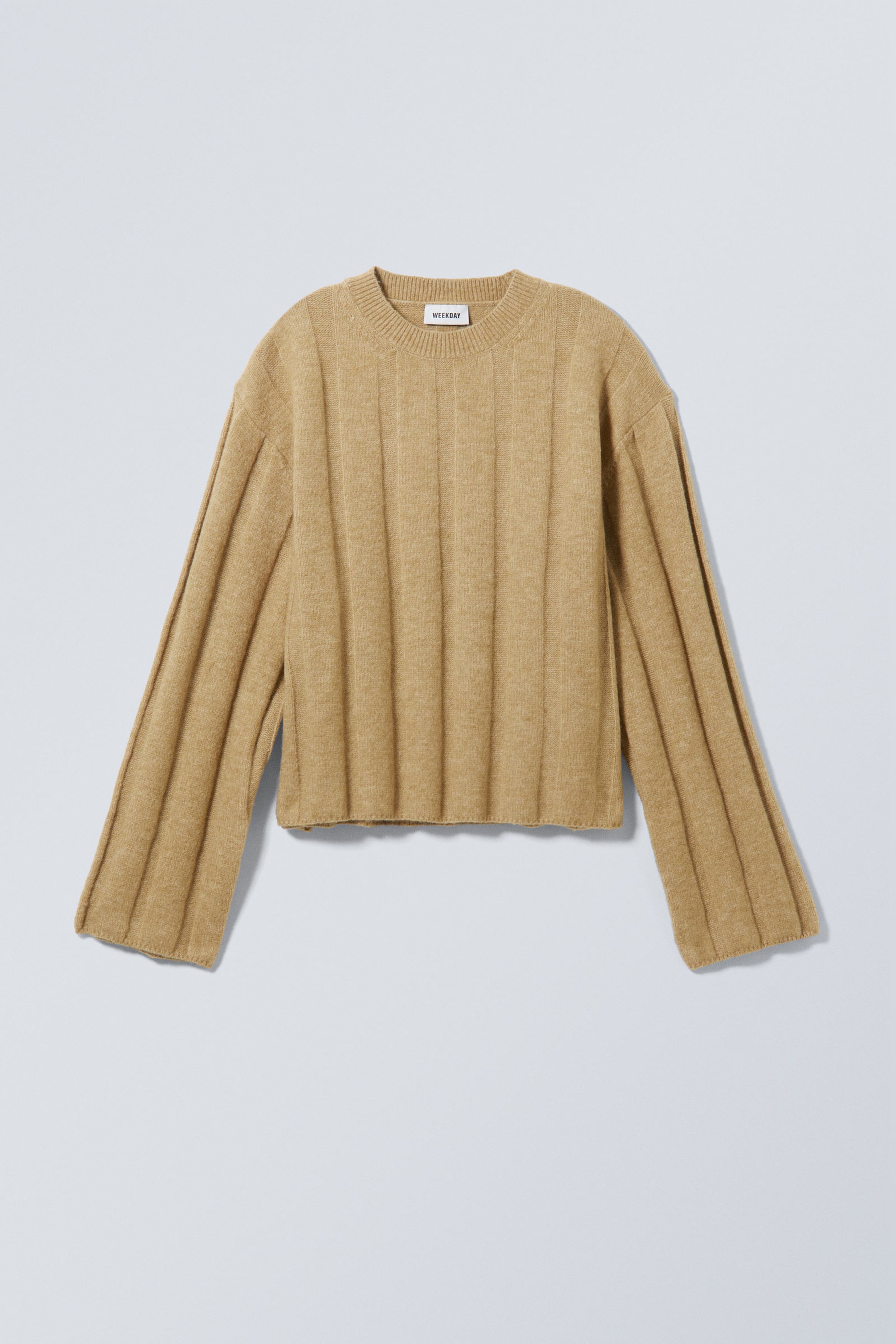 Beige - Rippstrickpullover Fiona - 0