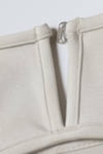 Zacht taupe - Bikinitop met voorsluiting - 3