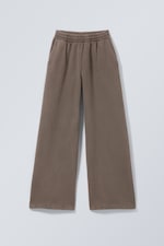 Washed Dark Mole - Loose Long Heavyweight Sweatpants - 0