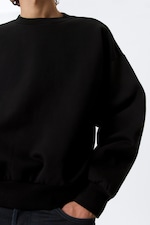 Black - Loose Fit Sweatshirt - 1