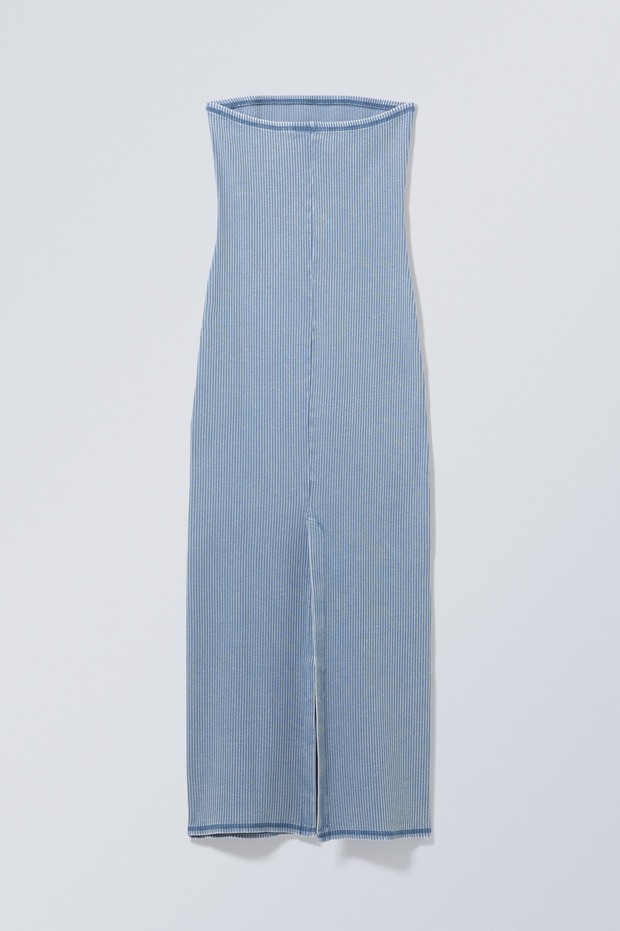 Verwaschenes Blau - Schlauchkleid Tania mit Washed-Effekt - 1