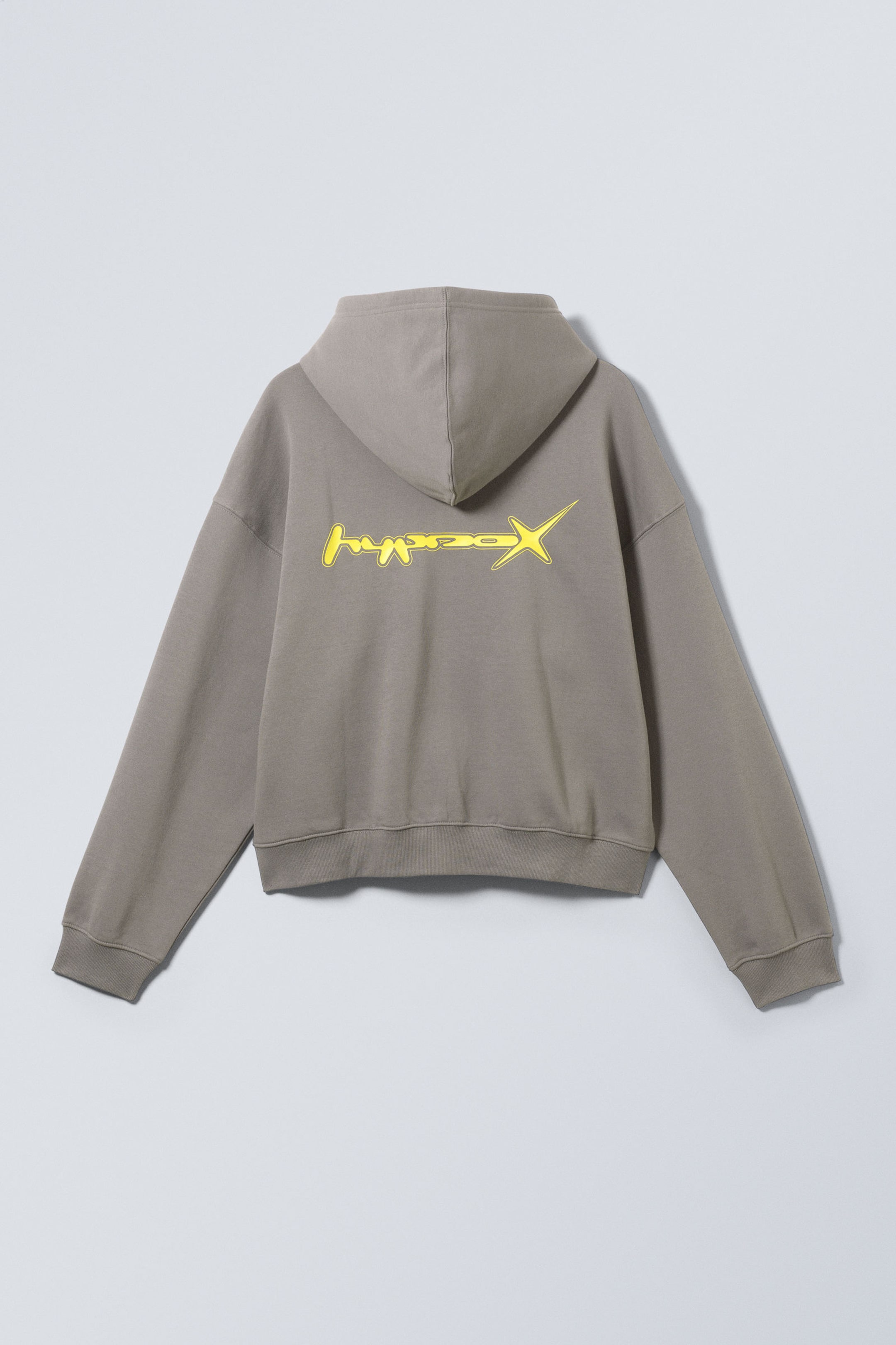 D.Floor Hypnox Grey - Boxy Graphic Zip Hoodie - 1