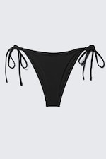 Schwarz - Brazilian-Bikinihöschen mit mittlerer Bundhöhe - 3