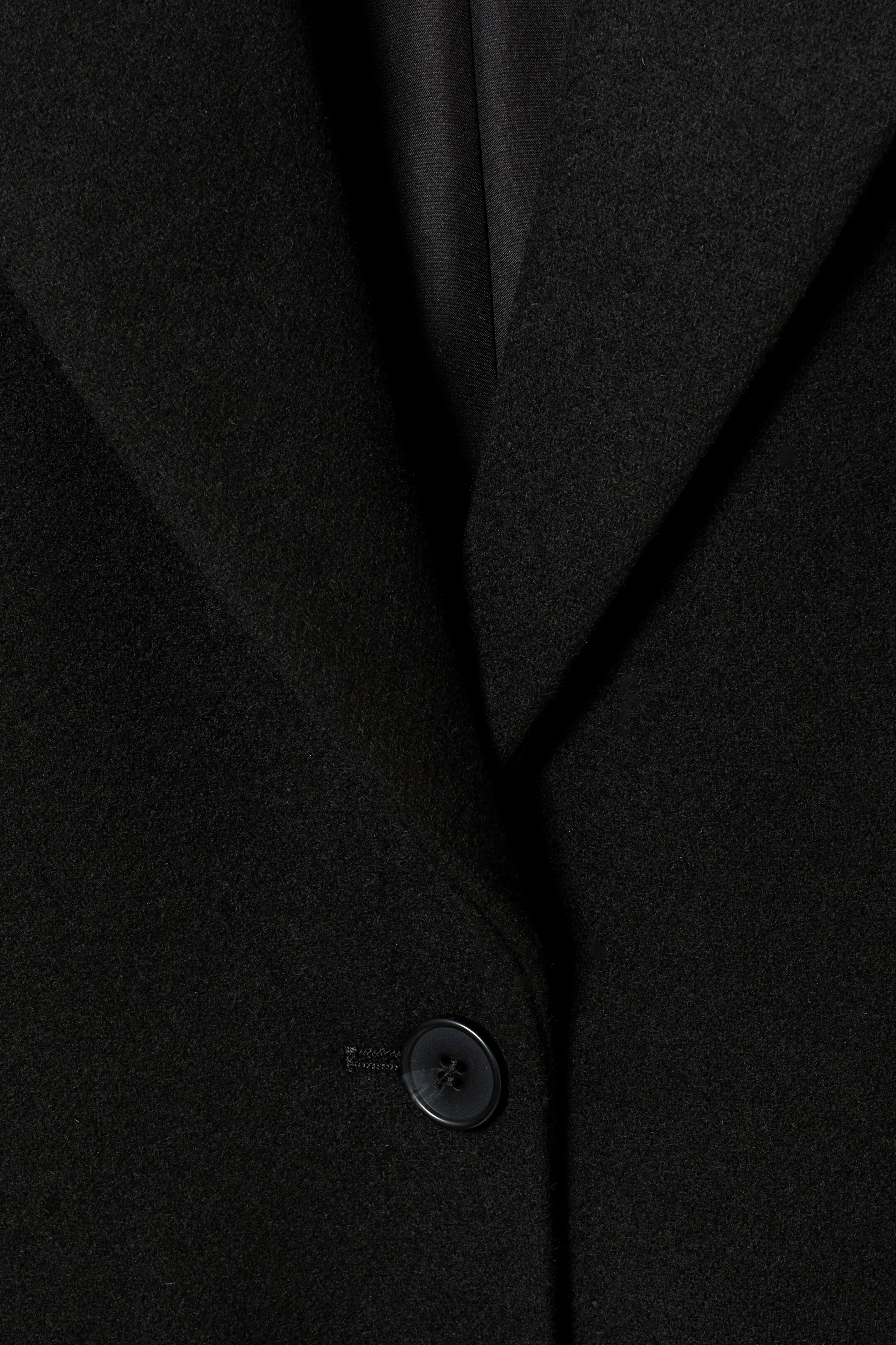 Nagyobb kép megtekintése: Hosszú, egysoros, slim fit kabát - Fekete | H&M HU 6