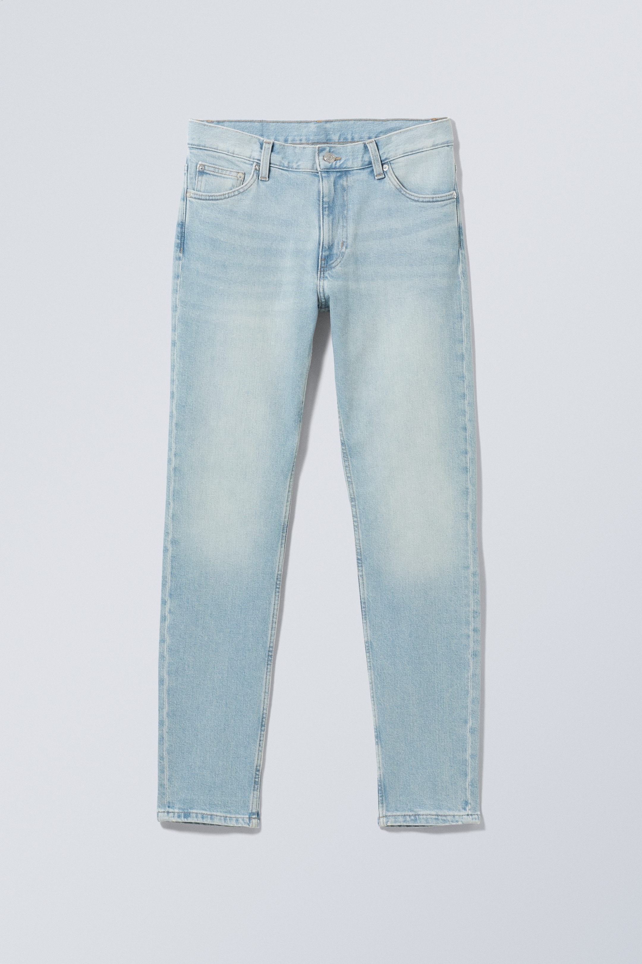Light verona blue - Sunday Mid Rise Slim Tapered Jeans - 1