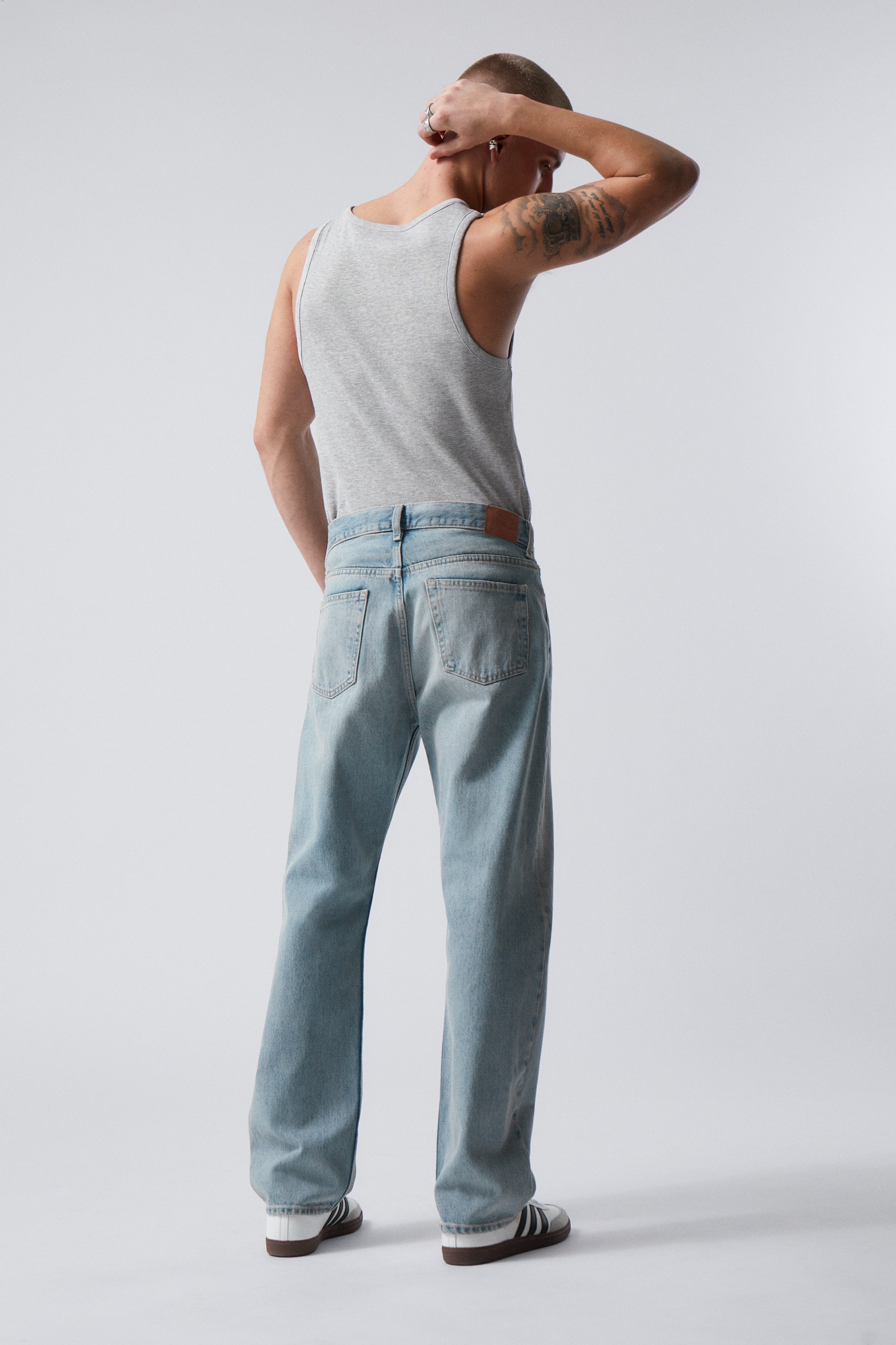 Verona blue - Space avslappet rett jeans med mellomhøyt liv - 4