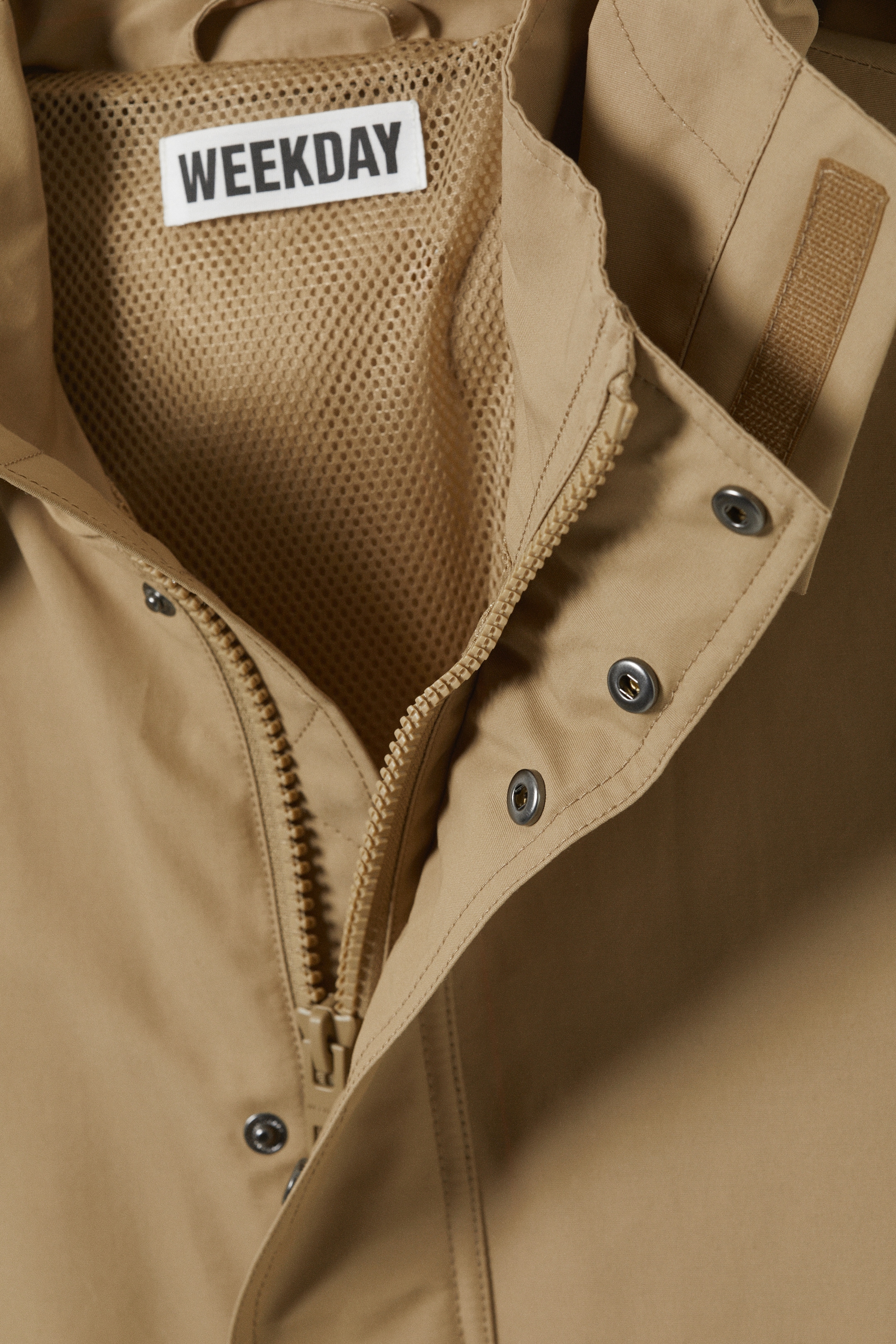 Se større billede: Hættejakke i relaxed fit - Mørk beige - HERRE | H&M DK 6
