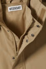 Dark Beige - Relaxed Fit Hooded Jacket - 5