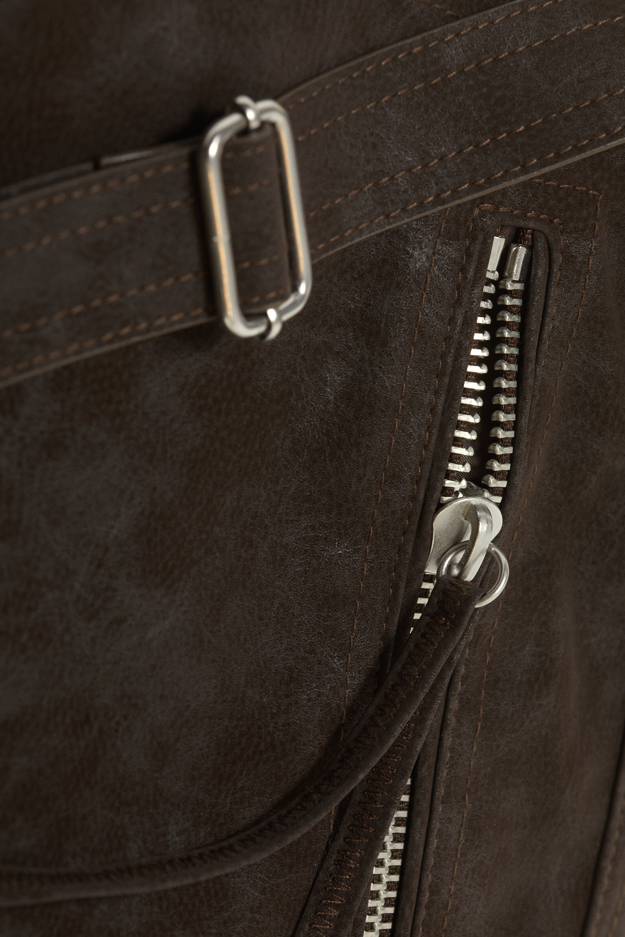 Agrandir l'image: Sac à bandoulière zippé taille moyenne - Taupe foncé - FEMME | H&M BE 4