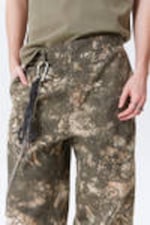 Dark Mole - Woodland Terrain - Relaxed Fit Graphic Twill Trousers - 2