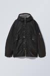 nylon padded parka jacket - Black | Weekday WW
