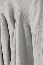 Light Grey - Pleated Cotton Mini Skirt - 1