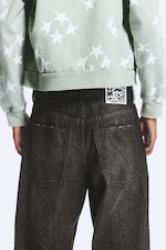Chafe svart - Looser rett jeans med løs passform og normalt liv - 4