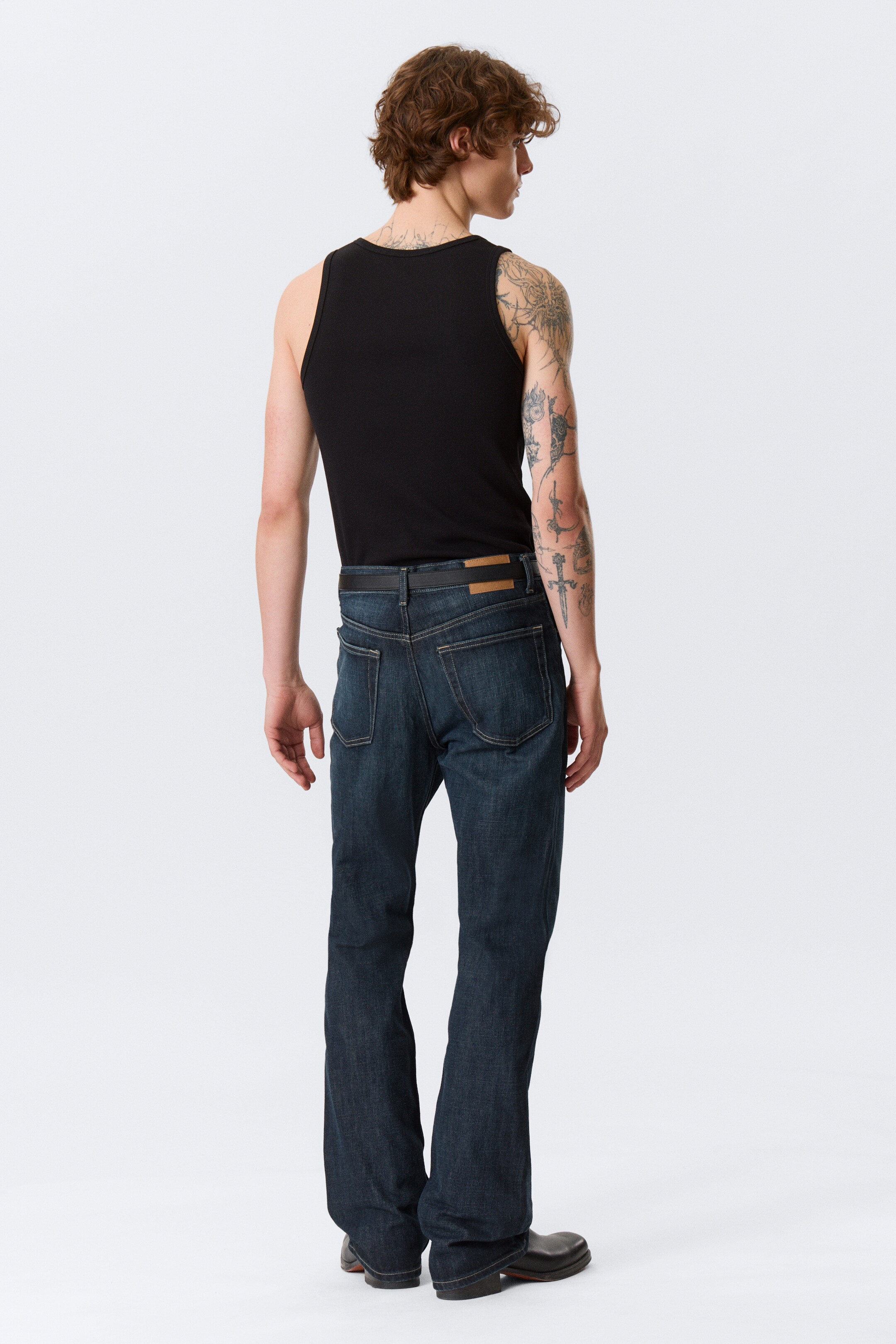 Προβολή μεγαλύτερης εικόνας: Mercury Relaxed Bootcut Leg Jeans - Deep Sea Blue - Σκούρο Μπλε - Men | H&M GR 9