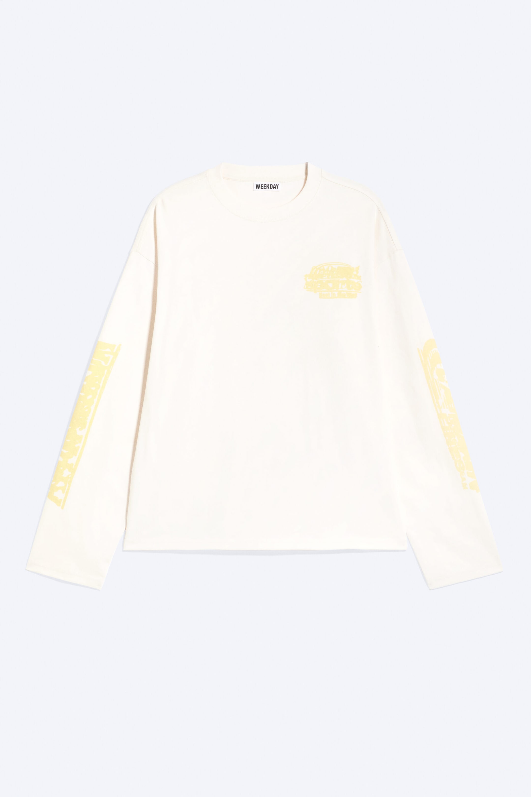 Dusty White - Logo Bundle - Great Boxy Graphic Long Sleeve T-shirt - 1
