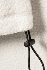 Blanc - Veste polaire zippée coupe ample - 4