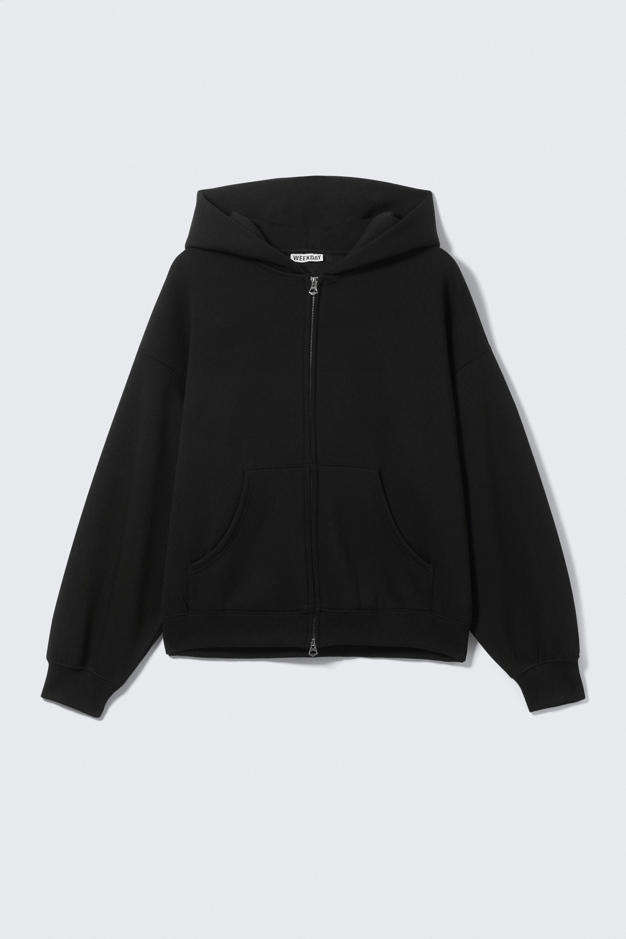 Visualizza immagine più grande: Felpa oversize pesante con cappuccio e cerniera - Nero - DONNA | H&M IT 4