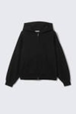 Black - Oversized Heavyweight Zip Hoodie - 3
