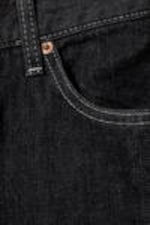 Black Rinse - Twist Relaxed Frayed Jeans - 1