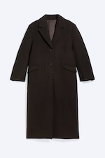 Dark Brown - Oversized Single-Breasted Wool-Blend Car Coat - 4