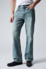 Cyan Dust - Mittelblau - Mercury Relaxed Bootcut Leg Workwear Jeans - 1