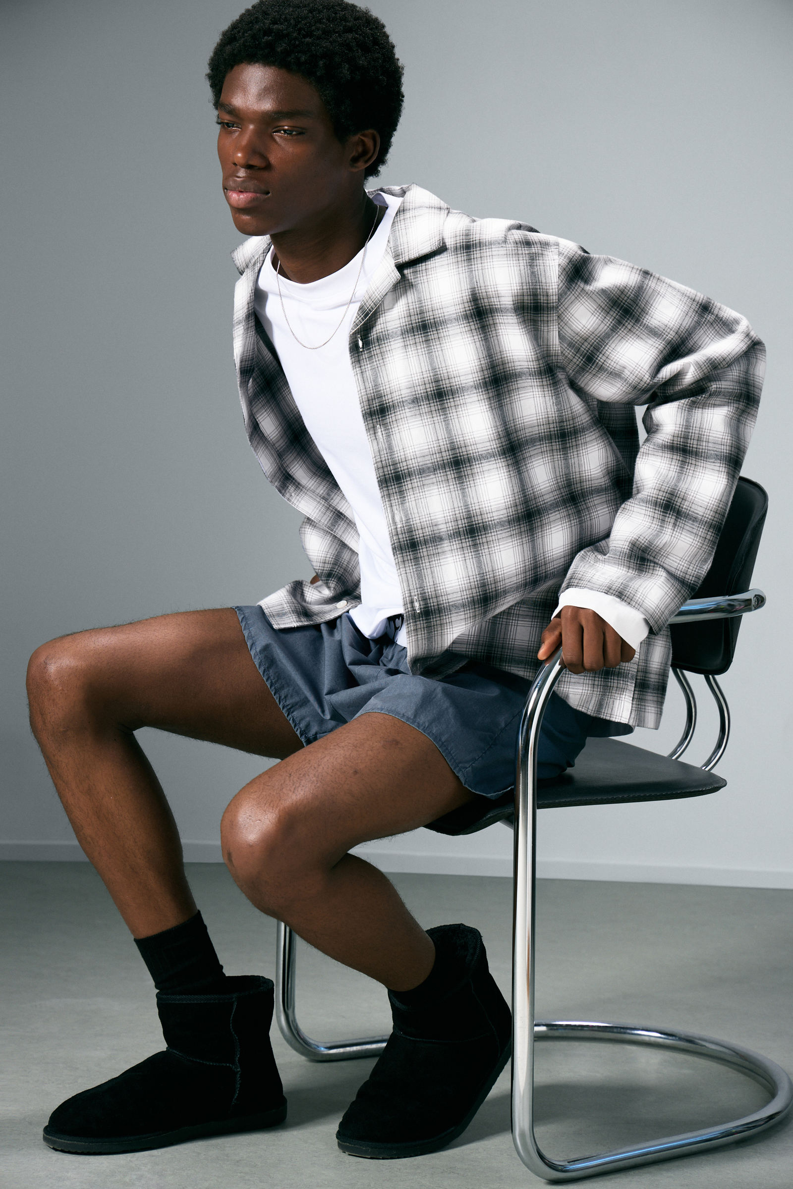 Relaxed Flannel Pyjama Shirt