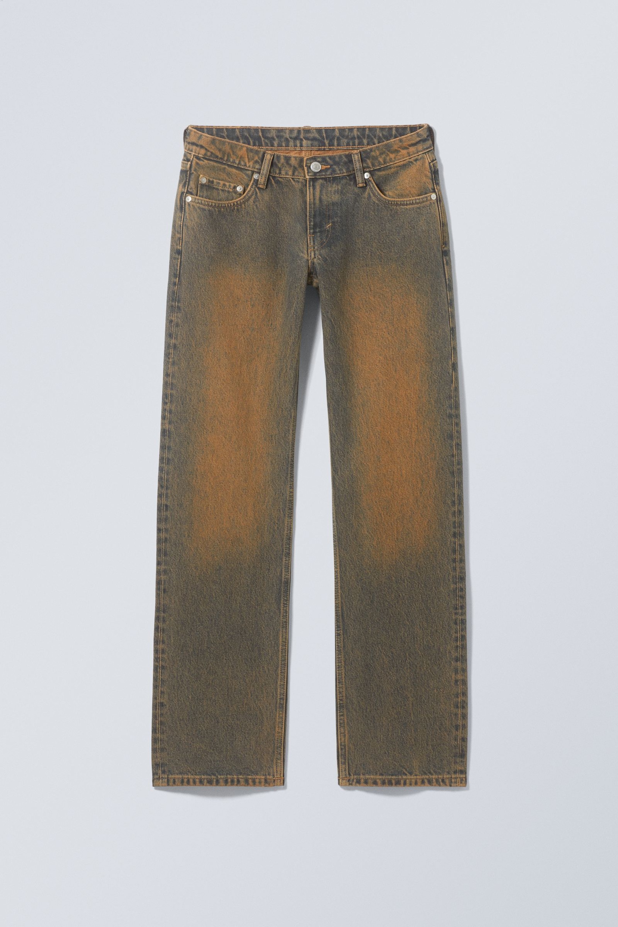 Rusty Blue - Arrow Low Rise Regular Straight Leg Jeans - 0