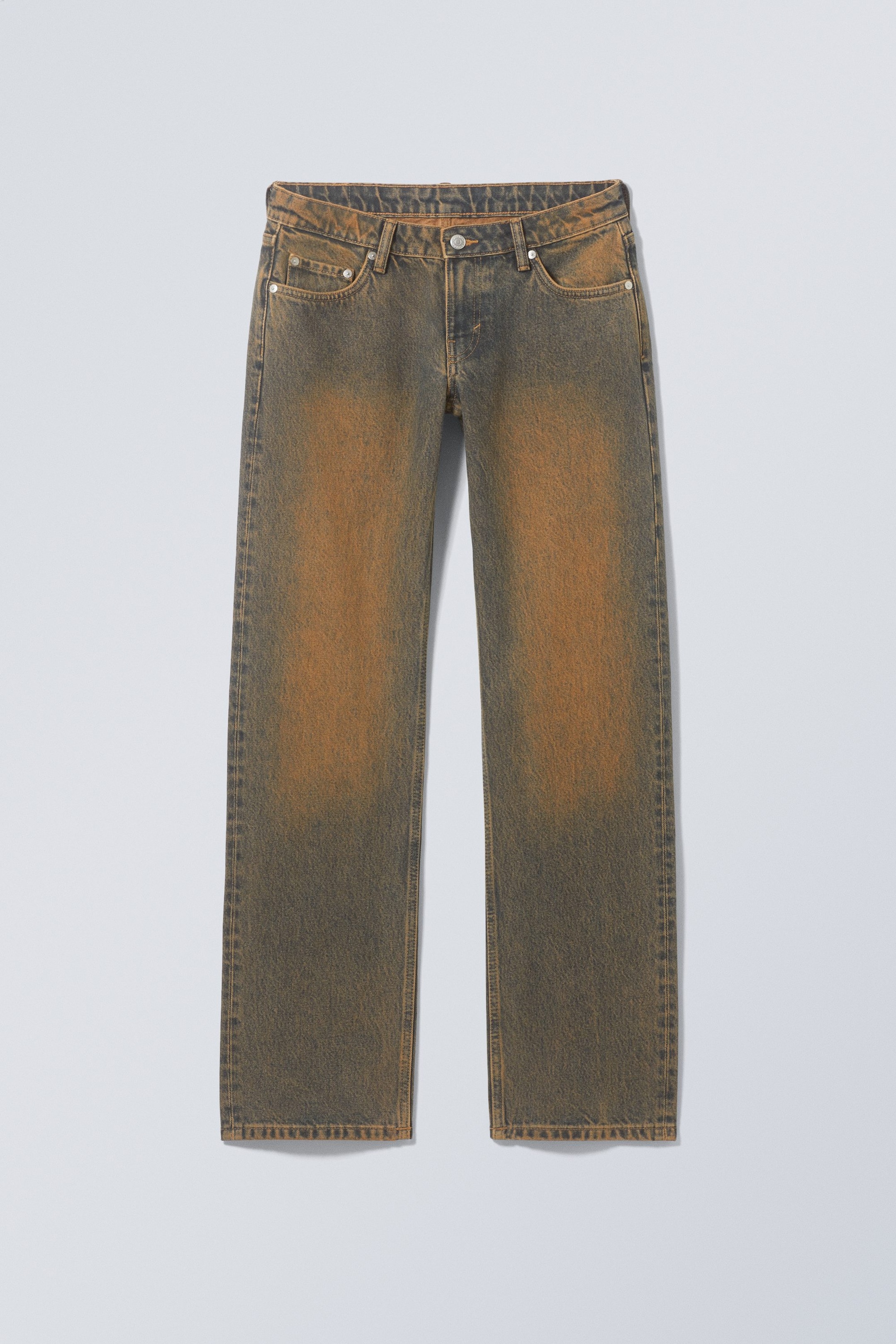 Rostblau - Arrow Low Waist Regular Straight Leg Jeans - 0