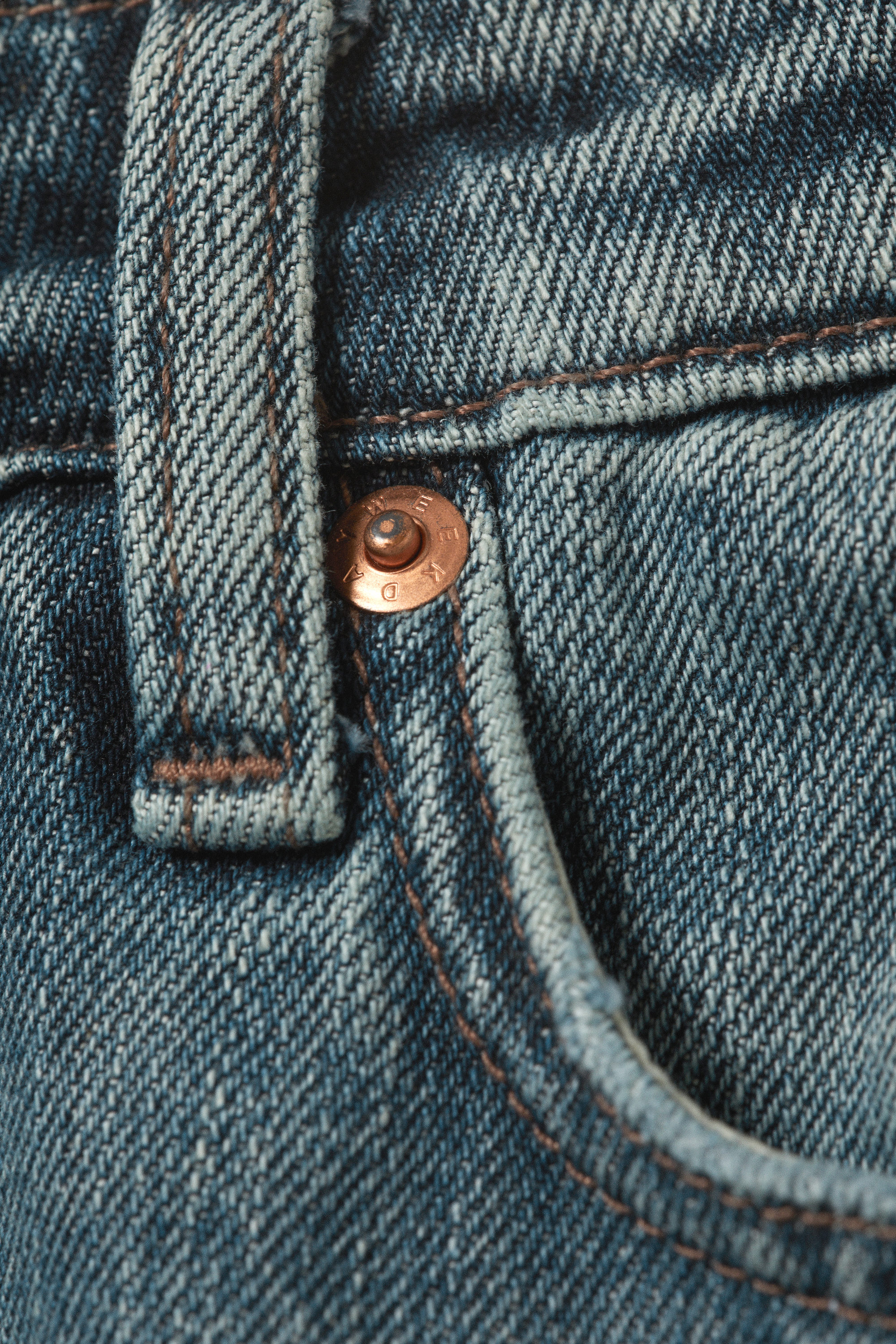 Second Blue – Medium Blue - Arrow Low Rise Regular Straight Leg Jeans - 2