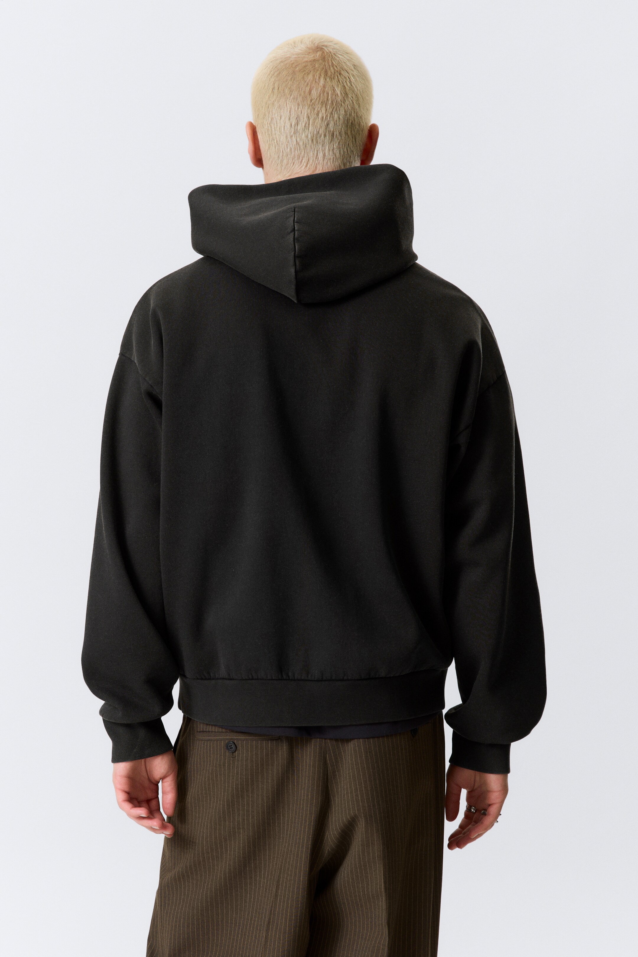 View larger image: Square Loose Fit Graphic Hoodie - Black - Synergy - Men | H&M GB 4