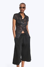 Taupe cendré clair - Chemise froissée à manches courtes - 3