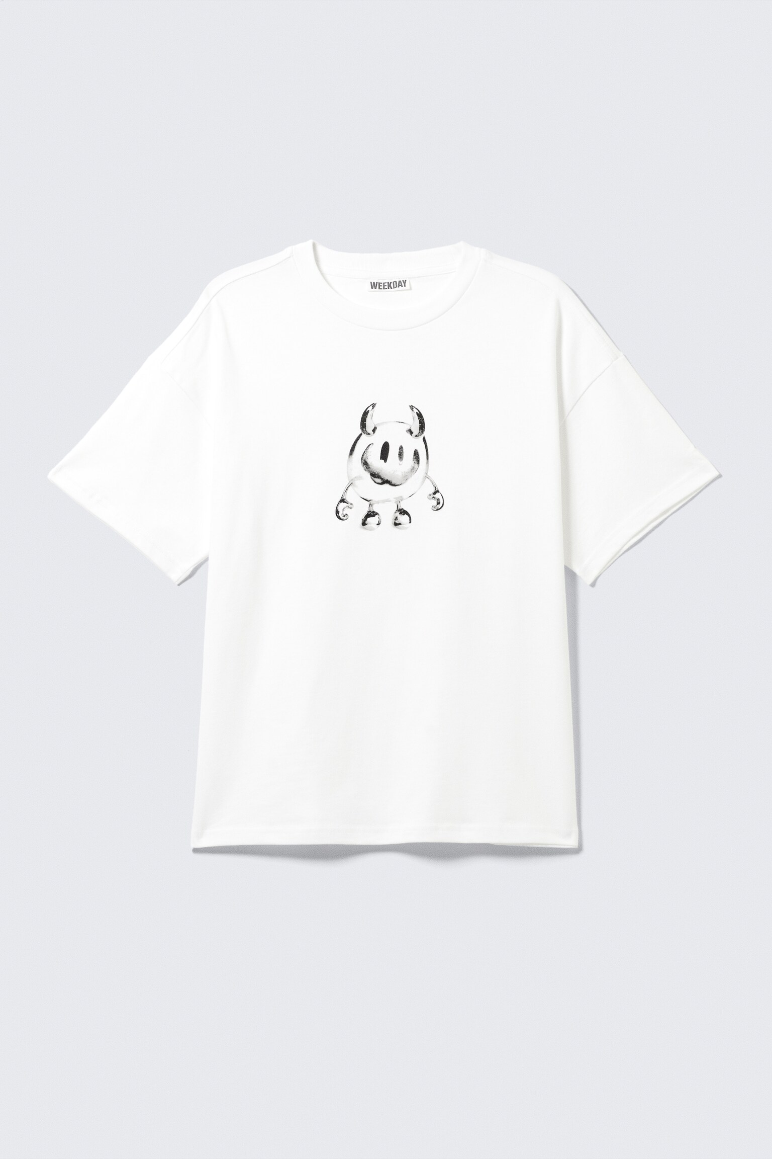 Great Boxy Printed Graphic Tee - White - Smilish/Dark Red/Bright Blue - Four Man Gang/Black - Restart/Washed Black - Mizzion/White - Tiger Wolf/Black - Biker Skull/Black - Butterskull/White - Frog Man - 2