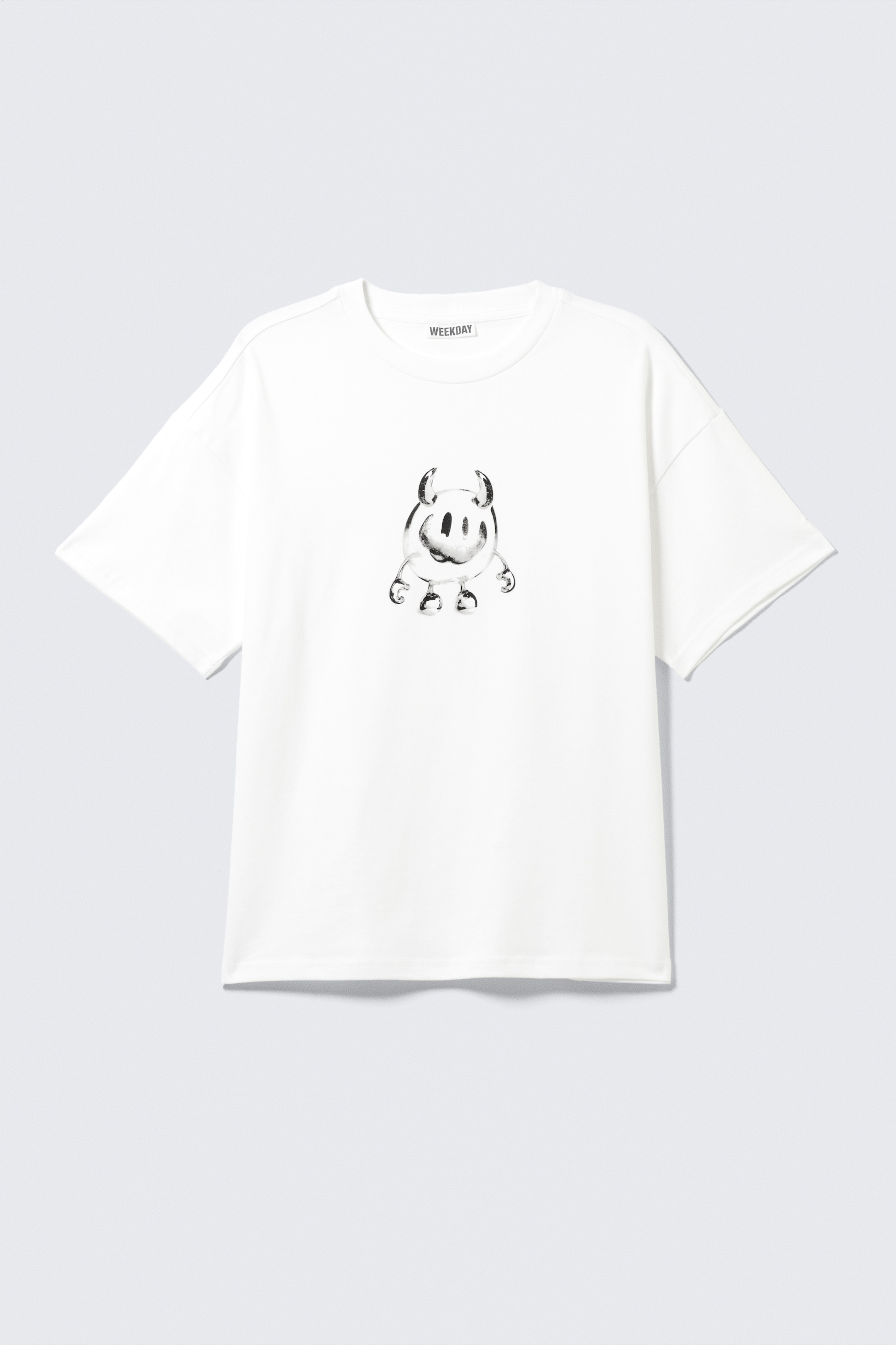 Visualizza immagine più grande: T-shirt Great boxy con stampa grafica - Bianco - Smilish - UOMO | H&M IT 4