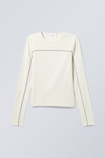 Ecru - Pace Piping Longsleeve - 0