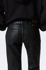 Noir enduit - Noir - Jean bootcut slim taille basse Nova Twist - 5