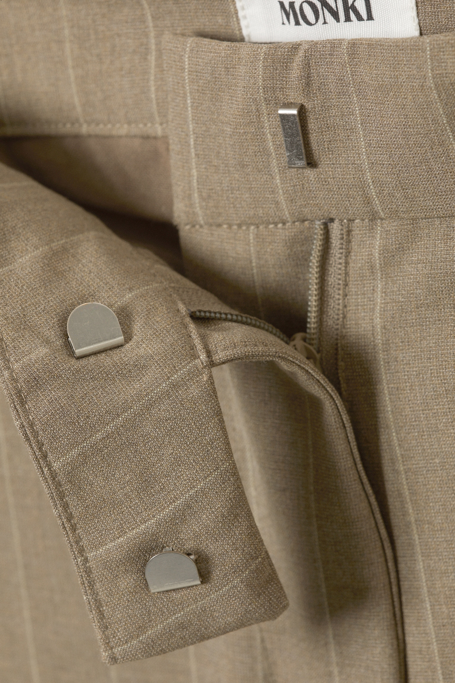 Low Rise Suiting Trousers - Pinstriped Mole/Dark Grey - Glitter Pinstripe/Brown Pinstripe/Black/Dark Grey Melange/Pinstriped Grey Melange - 5