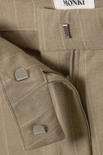 Pinstriped Mole - Low Rise Suiting Trousers - 5