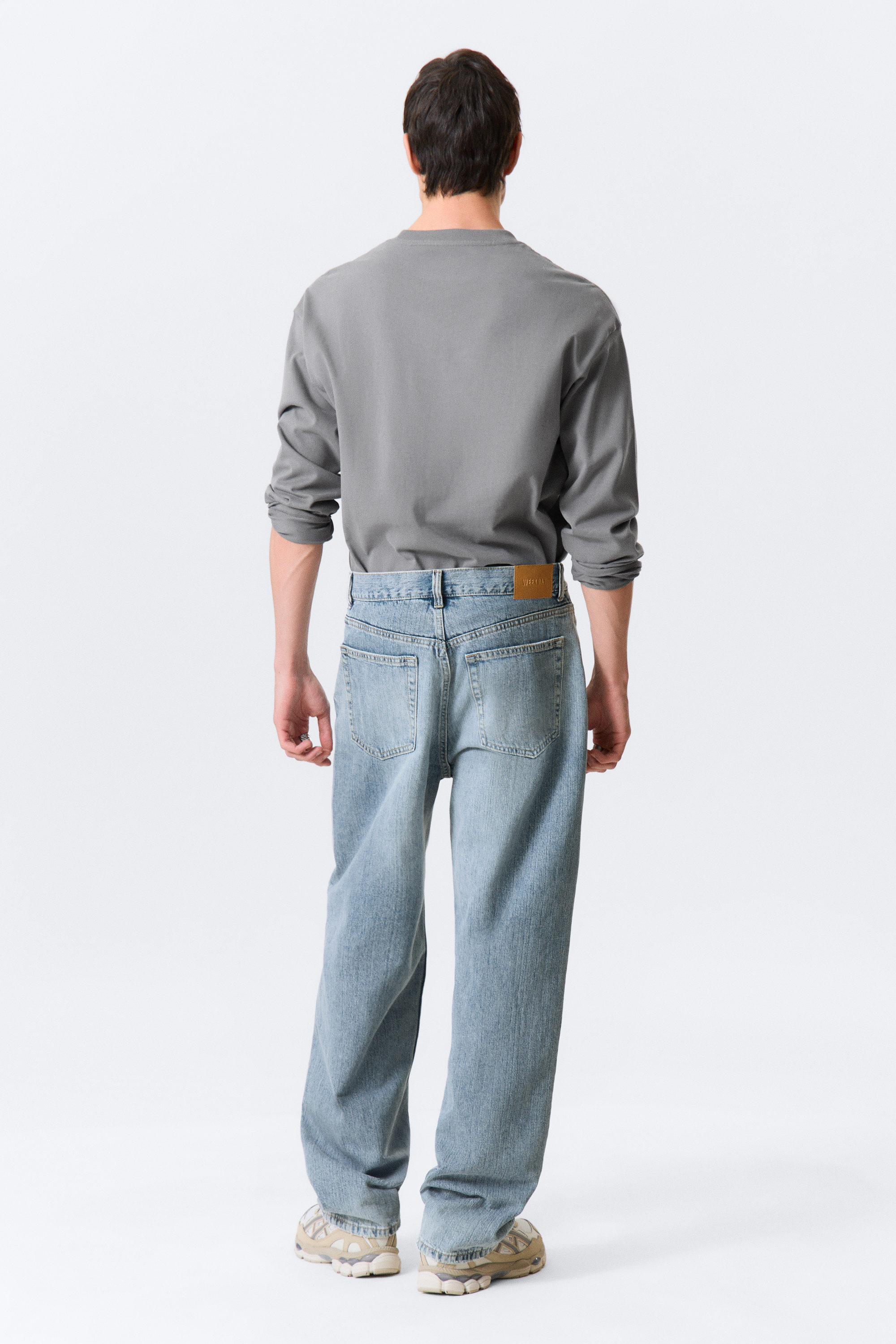 Blue Fade - Medium Blue - Galaxy Loose Straight Leg Jeans - 3