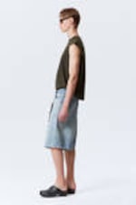 Tide Blue - Astro Denim Loose Baggy Shorts - 4