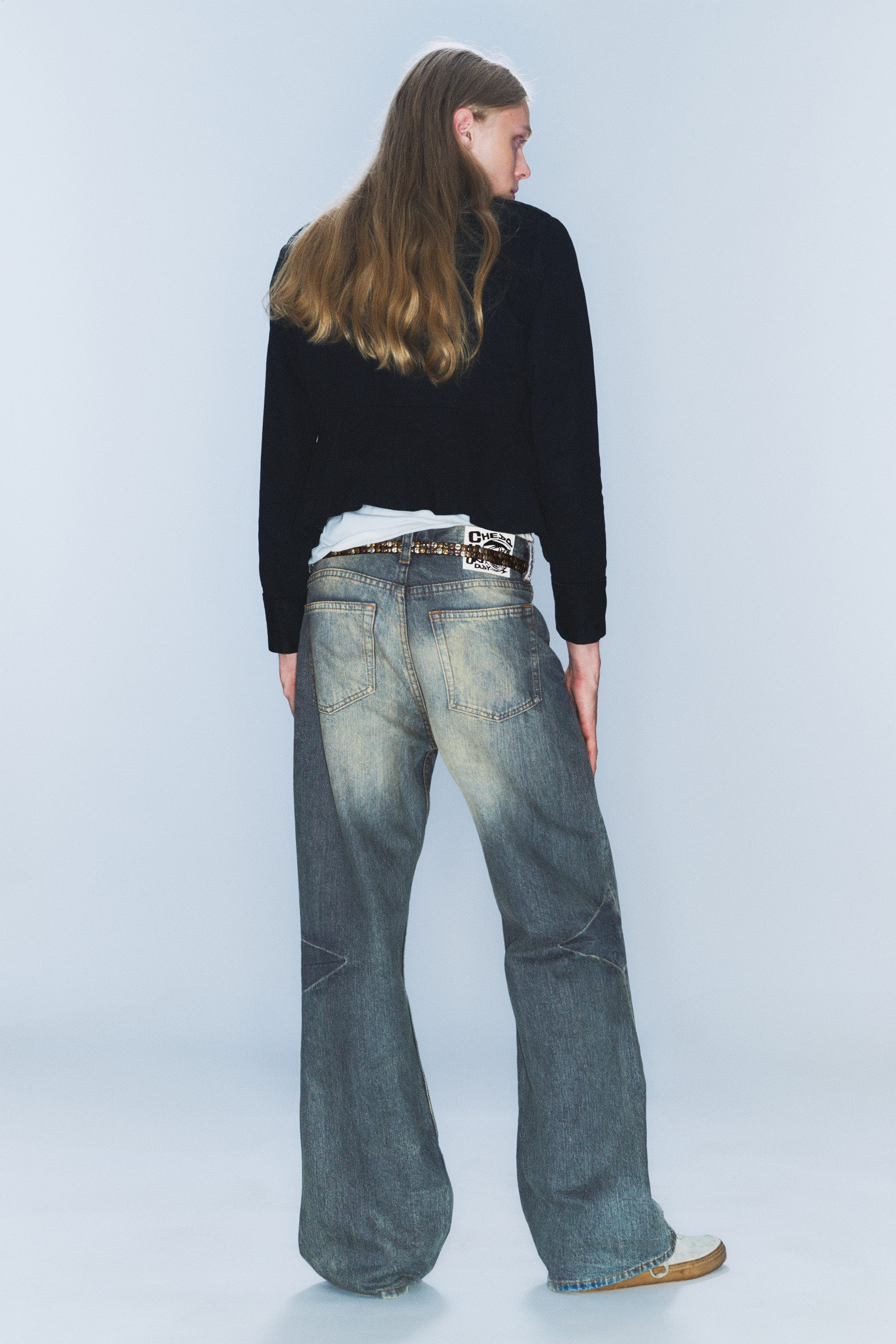 Canyon Blue - Medium Blue - Boo Bootleg Low Waist Regular Bootcut Jeans - 2