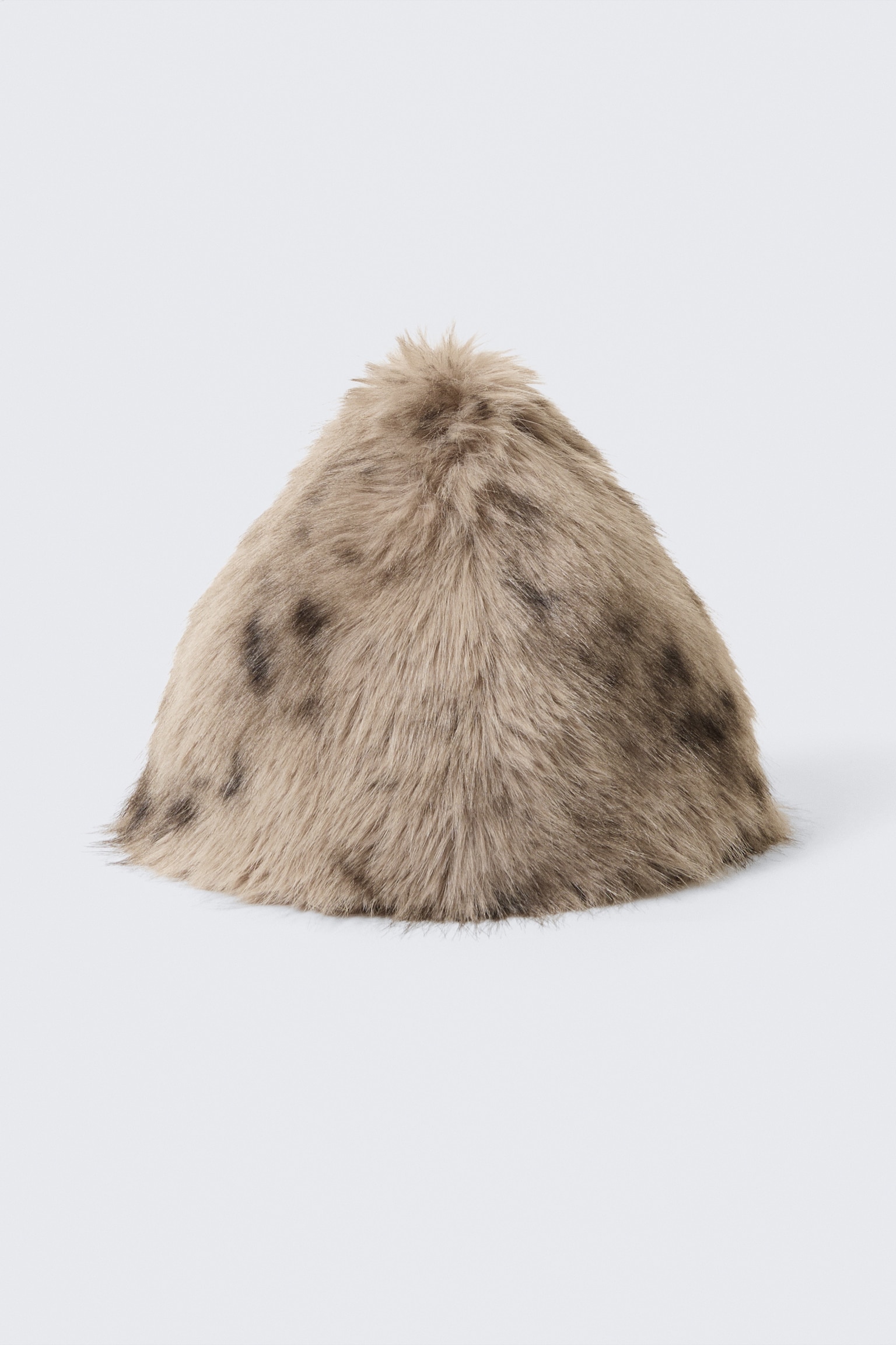Cappello in pelliccia sintetica - Beige