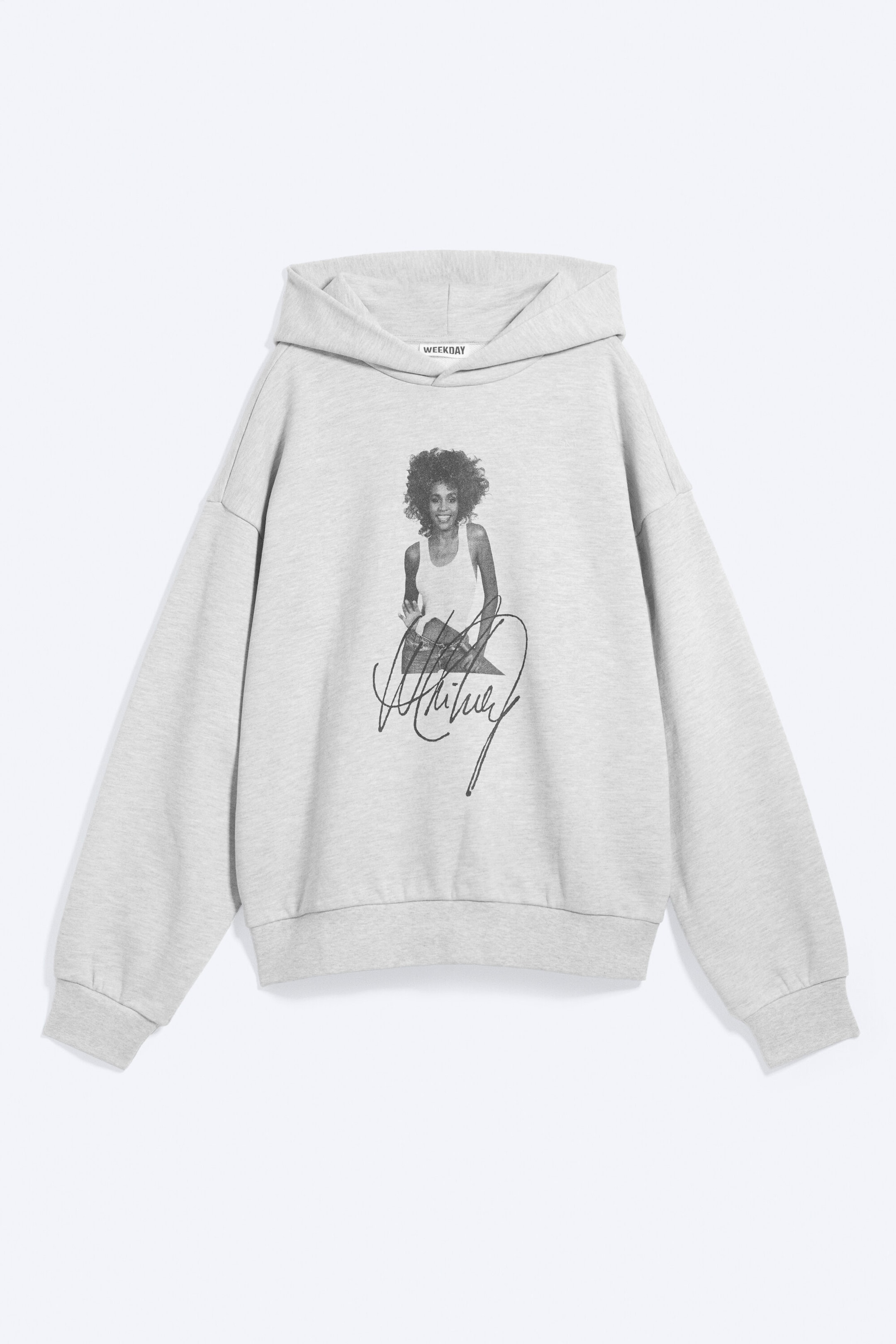 Hellgrau meliert - Whitney Oversize-Kapuzenpullover - 1